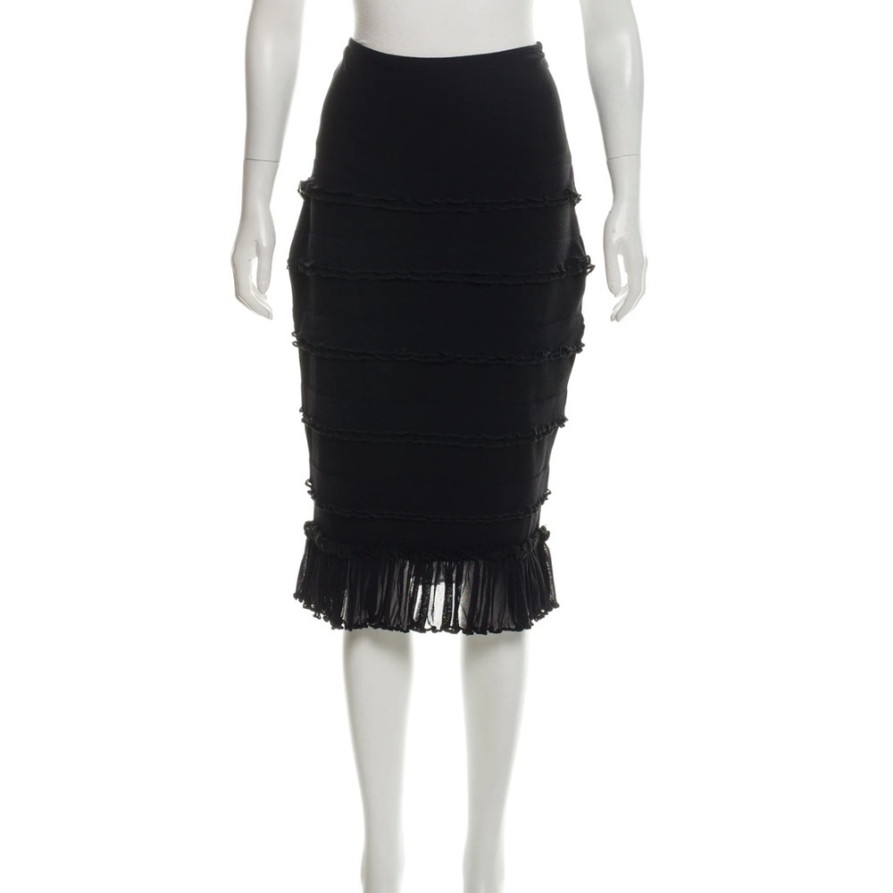 FUZZI Mid-length Ruffle Skirt - LARGE